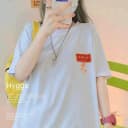 240g重磅纯棉纯色圆领t恤男女同款短袖夏季宽松上衣 3