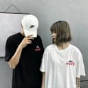 240g重磅纯棉纯色圆领长袖t恤男女同款短袖夏季宽松上衣 2
