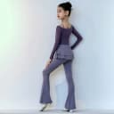 梵蒂恺儿童拉丁舞服2026新款演出服女长袖练功服舞蹈服拉丁裤套装 3
