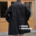 MRA男装华达呢巴尔玛肯风衣中长款不压身高浴血黑帮大衣外套秋冬 4