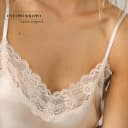 Intimissimi意舒漫性感蕾丝桑蚕丝吊带打底背心LTD71S 4