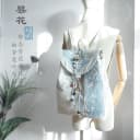 15寸书包原创复古中式古风汉服文艺刺绣拉链抽绳帆布电脑双肩背包 5