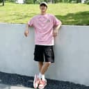 MYJU官方正品夏季情侣纯棉短袖26新款T恤男女圆领短袖成人H 5