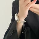 适用小米手环9/8表带10陶瓷女生7nfc腕带6专用5韩系金属系列4链条 4