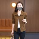 短款休闲外套女2026春秋季新款纯棉水洗夹克流行上衣宽松显瘦秋装 3