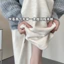 唐狮DESSO秋冬新款糯米裤高腰垂感宽松加绒直筒阔腿裤无口袋 3