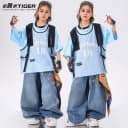儿童街舞潮服男大童嘻哈hiphop酷帅炸街潮炫少儿演出服六一表演服 3