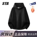 STA旗舰店美式重磅纽扣连帽卫衣男女秋冬季潮牌高街纯棉加绒外套 2