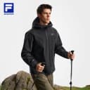 FILA 斐乐官方男士梭织上衣2026春新款户外运动舒适拼色连帽外套 2
