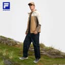 FILA 斐乐官方男士梭织上衣2026春新款户外运动舒适拼色连帽外套 4
