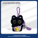 INS风毛绒小黑猫彩色挎包挂件可爱猫咪玩偶卡通车载挂饰生日礼物 3