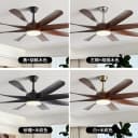 2026年大风力吊扇灯客厅大尺寸工业风扇带灯餐厅商业静音电风扇灯 2