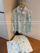 盖式茵熊【暴力熊泛用兔】秋季棉长袖睡衣卡通外穿家居服水色套装 2