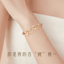 纯银锦鲤和田玉手串手链女生款轻奢小众精致生日礼物送女友老婆 5