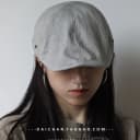 大头可带 夏天水洗棉做旧复古斑驳鸭嘴帽休闲男女前进帽 画家帽 2