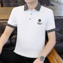 啄木鸟95棉质夏季男款翻领POLO衫男短袖商务休闲修身刺绣T恤上衣 5