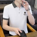 啄木鸟95棉质夏季男款翻领POLO衫男短袖商务休闲修身刺绣T恤上衣 2