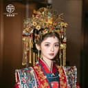 新款中式婚礼凤冠奢华圆冠头饰明制凤冠配饰新娘明制汉服结婚饰品 3