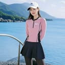高中生长袖长裤女款全身防晒青春期女孩游泳衣女大童初中生带胸垫 4