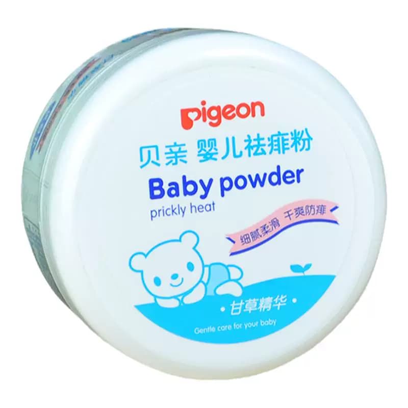 贝亲婴儿爽身粉玉米粉新生儿专用淹脖子 舒缓痱子 小宝宝热痱子粉