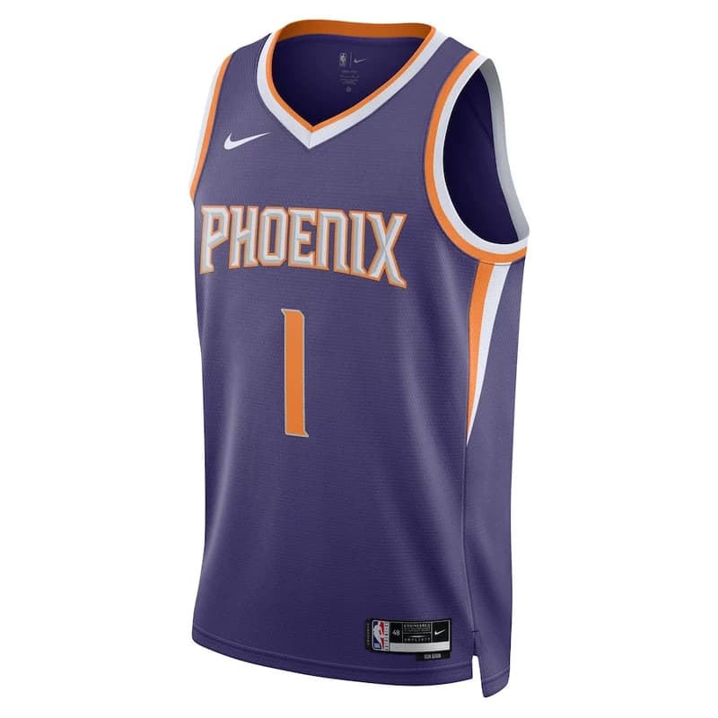 正品NIKE耐克布克BOOKER1号太阳队城市宣告复古SW球衣背心DO9452