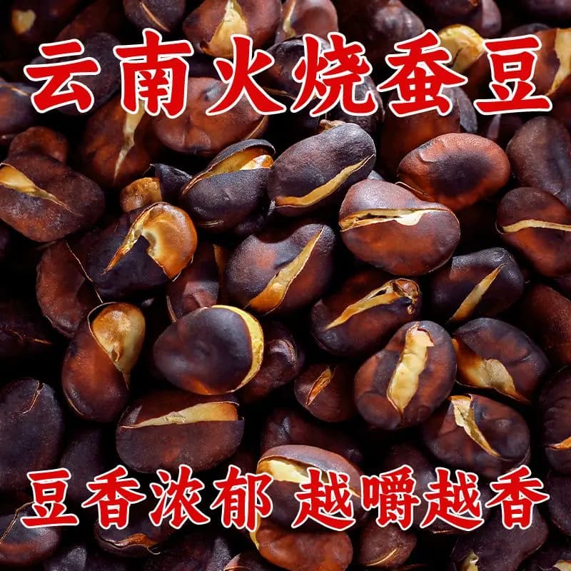 【净重】火烧蚕豆云南炭烧蚕豆信阳毛尖特级柴火蚕豆散装信阳毛尖
